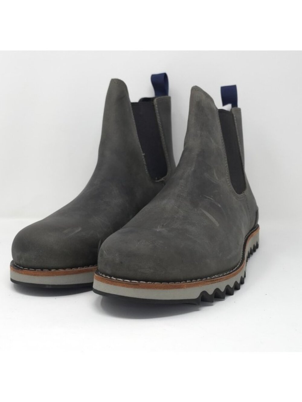 Territory Yellowstone Grey Waterproof Leather Chelsea Boots 11.5W
